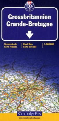 Kümmerly+Frey Karte Grossbritannien. Grande-Bretagne. Great Britain. Gran Bretagna