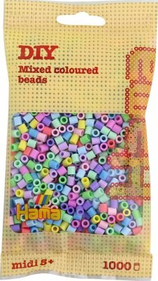 Hama 207-50 - Perlen, pastell gemischt, 1000 Stück