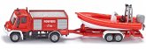 SIKU 1636 - Unimog Feuerwehr mit Boot SIKU 1636 - Unimog Feuerwehr mit Boot