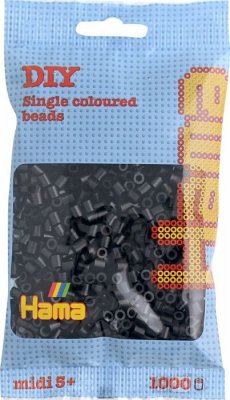 Hama 207-18 - Perlen schwarz, 1000 Stück