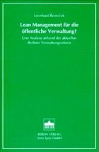 Lean Management für die öffentliche Verwaltung?