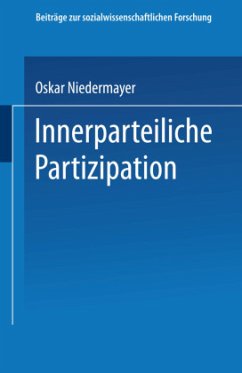 Innerparteiliche Partizipation - Niedermayer, Oskar