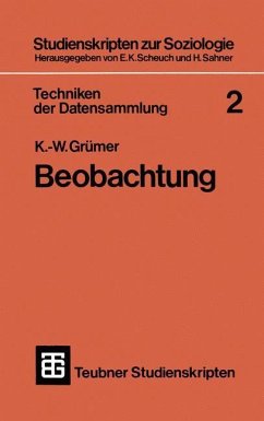 Techniken der Datensammlung 2 - Grümer, Karl-Wilhelm
