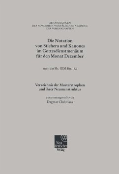 Die Notation von Stichera un Kanones im Gottesdienstmenäum für den Monat Dezember Die Notation von Stichera un Kanones im Gottesdienstmenäum für den Monat Dezember