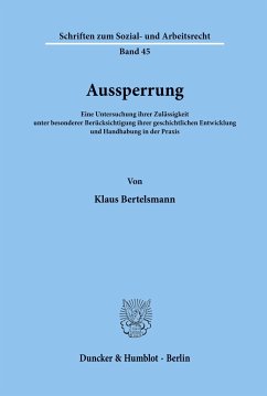 Aussperrung. - Bertelsmann, Klaus