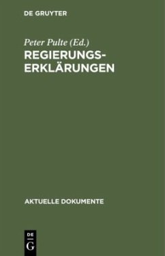 Regierungserklärungen