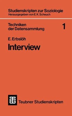 Techniken der Datensammlung 1 - Erbslöh, Eberhard