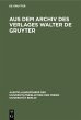 Aus dem Archiv des Verlages Walter de... - Bild 1