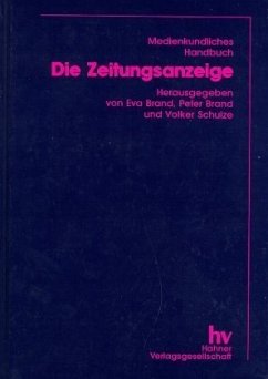Die Zeitungsanzeige / Medienkundliches Handbuch