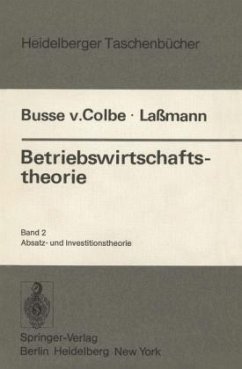 Betriebswirtschaftstheorie - Busse von Colbe, Walther; Laßmann, Gert