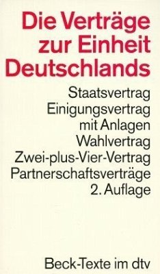 Cover Die Verträge zur Einheit Deutschlands