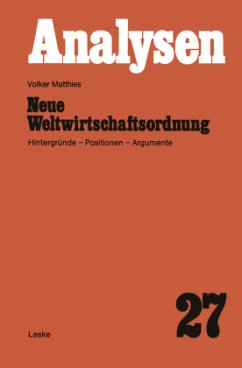 Neue Weltwirtschaftsordnung - Matthies, Volker