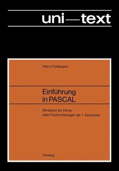 Einführung in PASCAL - Feldmann, Harry