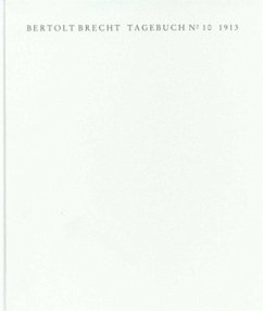 Tagebuch Nr.10, 1913, 2 Bde. - Brecht, Bertolt