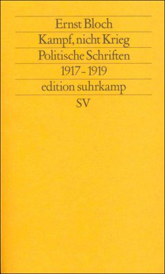 Kampf, nicht Krieg - Bloch, Ernst