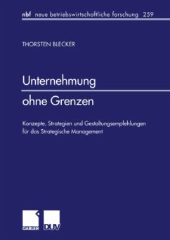 Unternehmung ohne Grenzen - Blecker, Thorsten