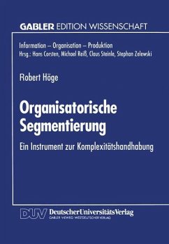 Organisatorische Segmentierung - Höge, Robert