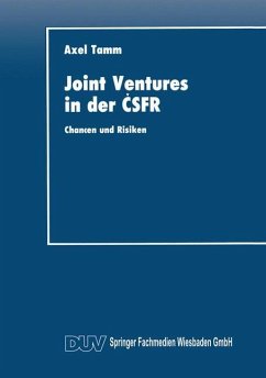 Joint Ventures in der ¿SFR - Tamm, Axel