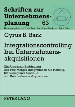 Cover Integrationscontrolling bei Unternehmensakquisitionen