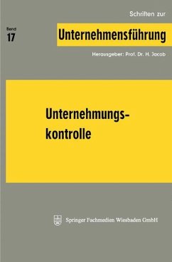 Unternehmungskontrolle - Jacob, H.