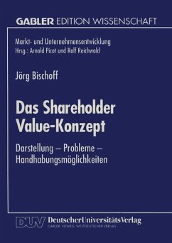 Das Shareholder Value-Konzept - Bischoff, Jörg