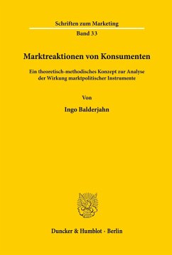 Marktreaktionen von Konsumenten. - Balderjahn, Ingo