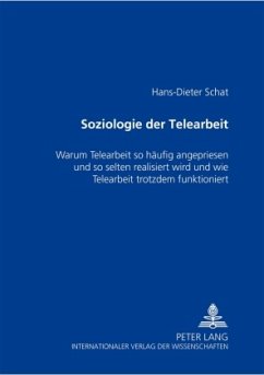 Soziologie der Telearbeit - Schat, Hans-Dieter