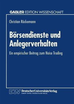 Börsendienste und Anlegerverhalten - Röckemann, Christian