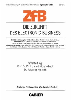 Die Zukunft des Electronic Business - Albach, Horst / Hummel, Johannes (Hgg.)