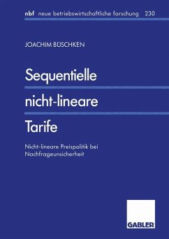 Sequentielle nicht-lineare Tarife - Büschken, Joachim