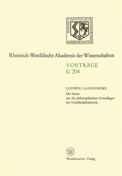 Cover Der Streit um die philosophischen Grundlagen der Gesellschaftstheorie