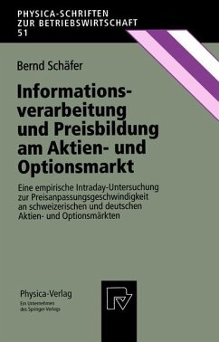 Informationsverarbeitung und Preisbildung am Aktien- und Optionsmarkt - Schäfer, Bernd