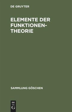 Elemente der Funktionentheorie - Knopp, Konrad