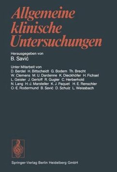 Allgemeine klinische Untersuchungen - Savic, B.