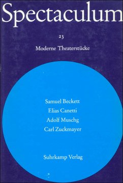 Spectaculum 23 - Samuel Beckett Elias Canetti und Adolf Muschg