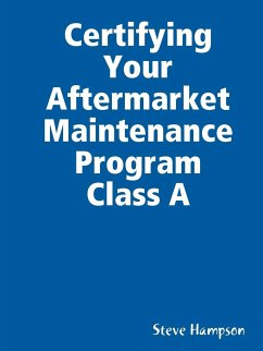Certifying Your Aftermarket Maintenance Program Class a - Hampson, Steve