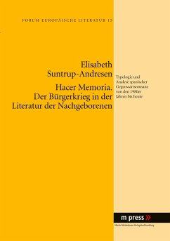 Cover Hacer memoria. Der Bürgerkrieg in der Literatur der Nachgeborenen