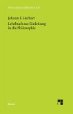 Lehrbuch zur Einleitung in die Philosophie