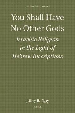 You Shall Have No Other Gods: Israelite Religion in the Light of Hebrew Inscriptions - H Tigay, Jeffrey