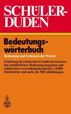 Schülerduden Bedeutungswörterbuch - Grebe, Paul