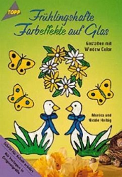 Frühlingshafte Farbeffekte auf Glas