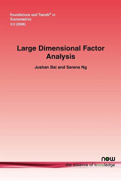 Large Dimensional Factor Analysis