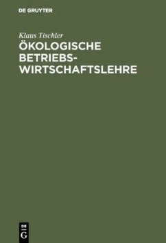 Cover Ökologische Betriebswirtschaftslehre