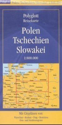 Polen, Tschechien, Slowakei / Polyglott Reisekarten - Polyglott