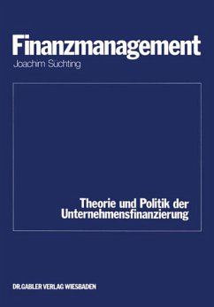 Finanzmanagement Theorie und Politik der Unternehmensfinanzierung