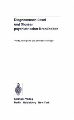 Cover Diagnosenschlüssel und Glossar psychiatrischer Krankheiten