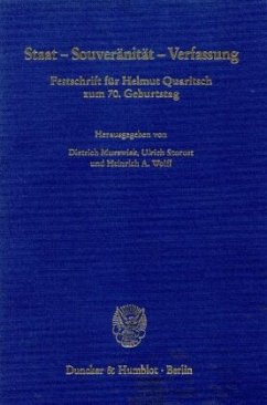 Staat - Souveränität - Verfassung. - Murswiek, Dietrich / Ulrich Storost / Heinrich A. Wolff (Hgg.)