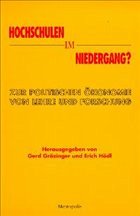 Hochschulen im Niedergang? - Grözinger, Gerd / Hödl, Erich (Hgg.)