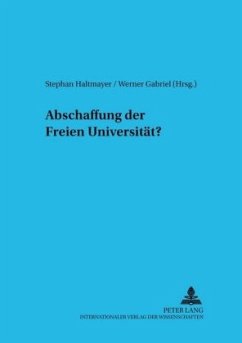 Abschaffung der freien Universität?