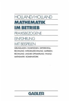 Mathematik im Betrieb Praxisbezogene Einführung mit Beispielen - Holland, Heinrich